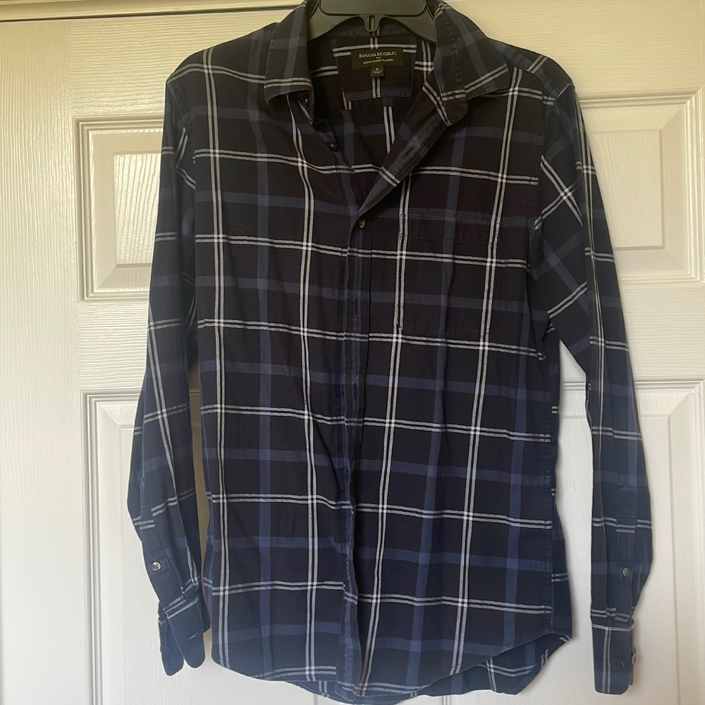 NWOT lightweight blue flannel